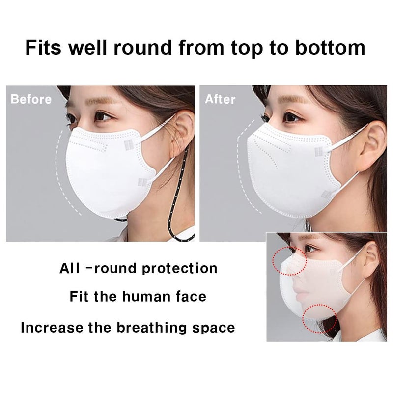 HOMSSEM Arte Korean Mask For Adults Dust Mask Made In Korea 2d–4Layer Protective Filter Ideal Fit for Comfortable 5 Color (Pink 10p) - Image 3
